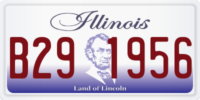 IL license plate B291956