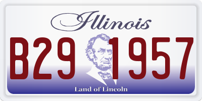 IL license plate B291957