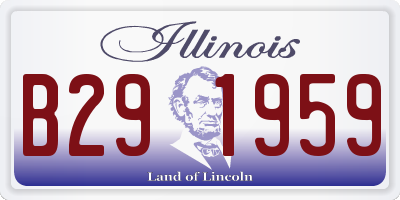 IL license plate B291959