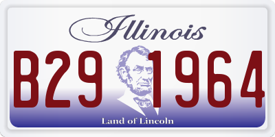 IL license plate B291964