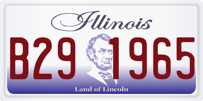 IL license plate B291965