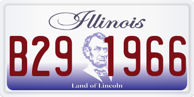 IL license plate B291966