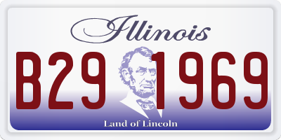 IL license plate B291969