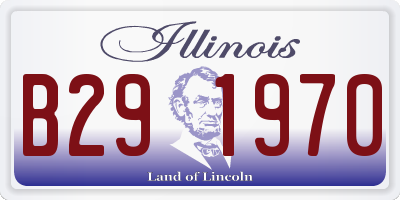 IL license plate B291970