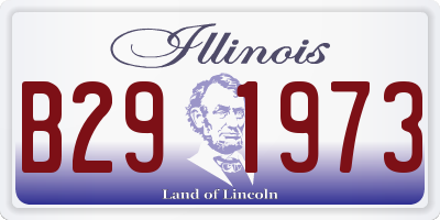 IL license plate B291973