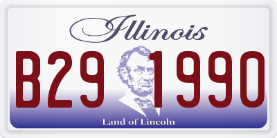 IL license plate B291990