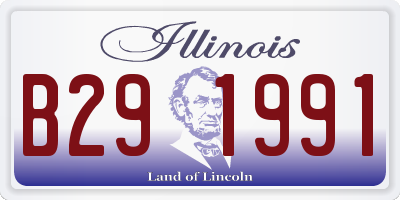 IL license plate B291991