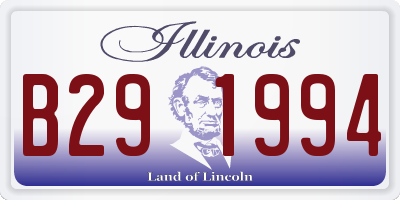 IL license plate B291994