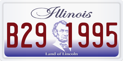 IL license plate B291995