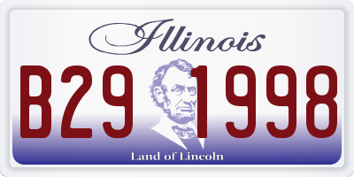 IL license plate B291998