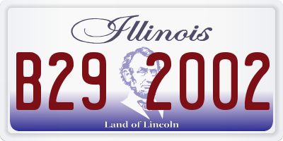 IL license plate B292002