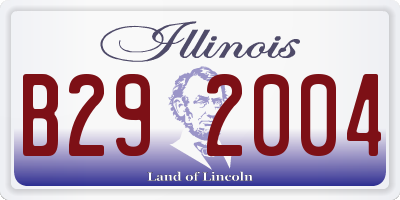 IL license plate B292004