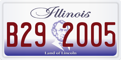 IL license plate B292005