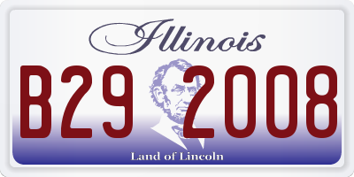 IL license plate B292008