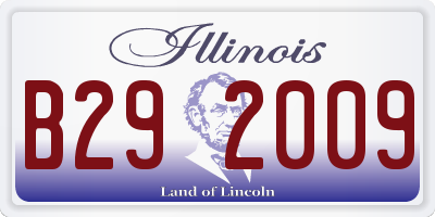 IL license plate B292009