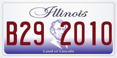 IL license plate B292010