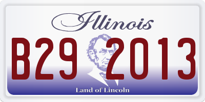 IL license plate B292013