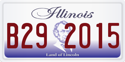 IL license plate B292015