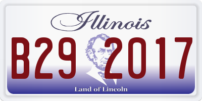 IL license plate B292017