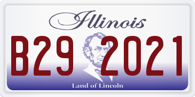 IL license plate B292021