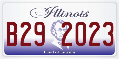 IL license plate B292023