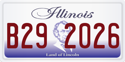 IL license plate B292026