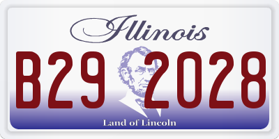 IL license plate B292028