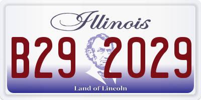 IL license plate B292029