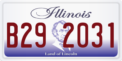 IL license plate B292031