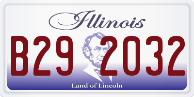 IL license plate B292032