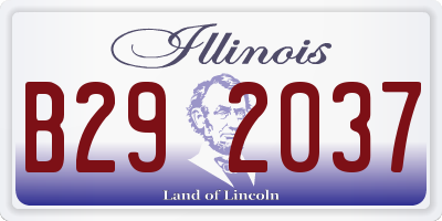 IL license plate B292037