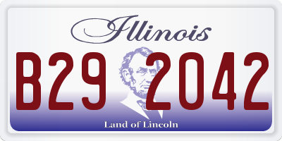 IL license plate B292042