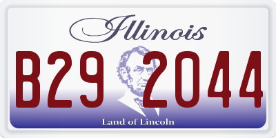IL license plate B292044