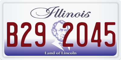 IL license plate B292045