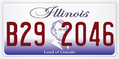 IL license plate B292046