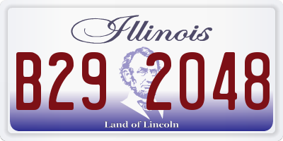 IL license plate B292048