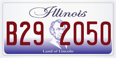 IL license plate B292050