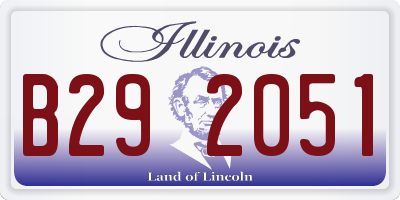 IL license plate B292051