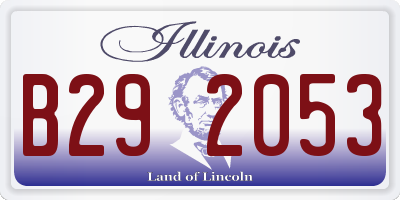 IL license plate B292053