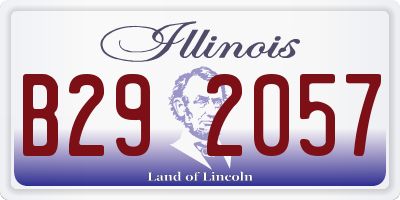 IL license plate B292057