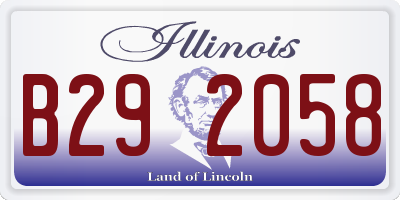 IL license plate B292058