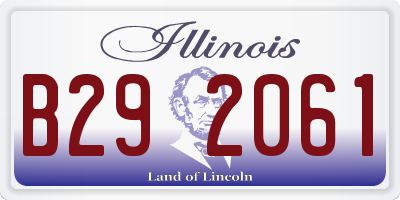 IL license plate B292061