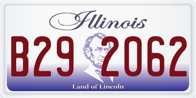 IL license plate B292062