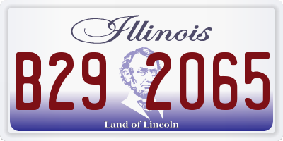 IL license plate B292065