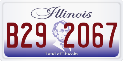 IL license plate B292067