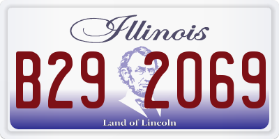 IL license plate B292069