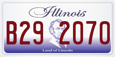 IL license plate B292070