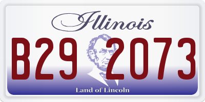 IL license plate B292073