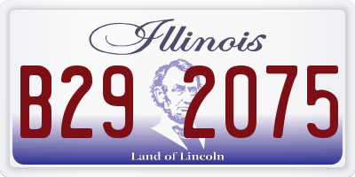 IL license plate B292075