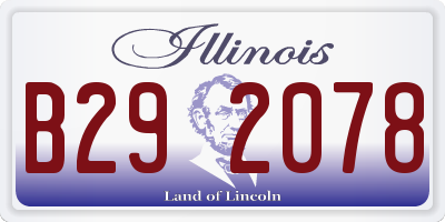 IL license plate B292078